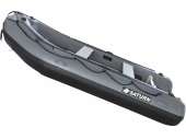 11' Saturn Heavy-Duty Fishing Boat (Standard Model Gun Metal Grey) - Side View