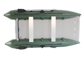 12' Saturn Triton Inflatable Catamaran (Green) - 1.2mm Suijia PVC