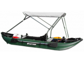 Customer Photo - 13' Saturn Fishing Kayak FK396 - Custom 3rd Party Bimini Top