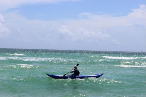 Customer Photo - 14' Saturn Ocean Kayak in the Surf