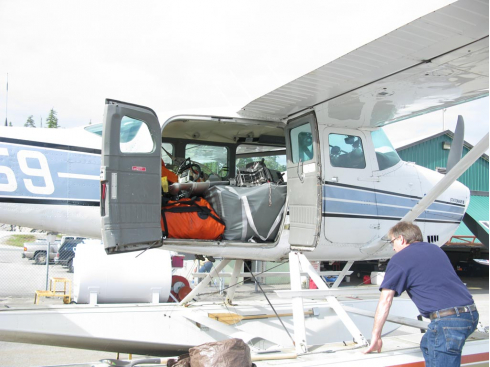 Customer Photo - Transporting the 15' Saturn KaBoat via Plane