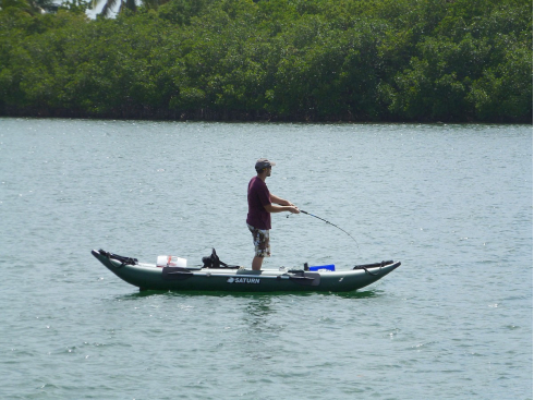 Customer Photo - 13' Saturn Fishing Kayak FK396 - Standing