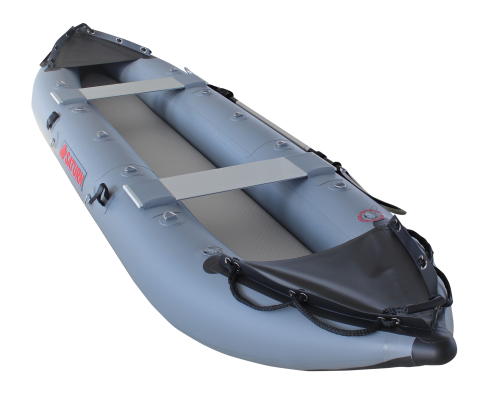 2021 Model 13' Saturn Fishing Kayak (FK396) - Dark Grey - 2 Removable Aluminum Seats