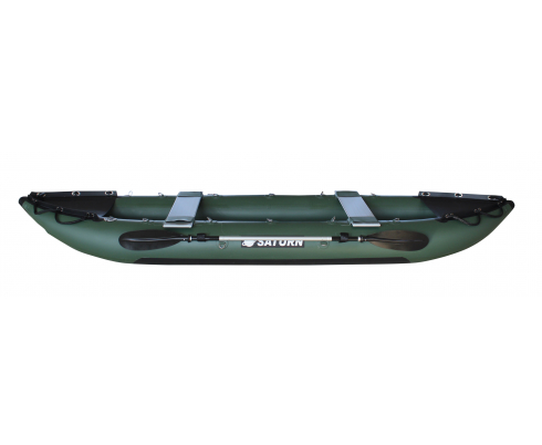 2021 Model 13' Saturn Fishing Kayak (FK396) - Green - Side View
