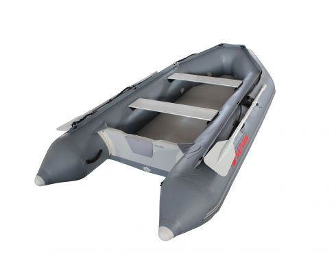 2020 11' Saturn SD330 Dinghy (Dark Grey) With Upgraded C7 Style Inflation Valves - Top View