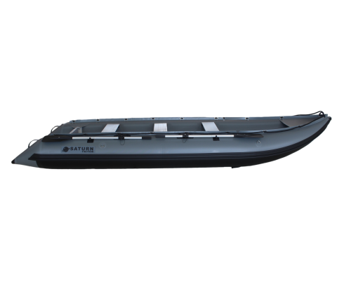 2024 15' Saturn Triton Outfitter KaBoat (TRSK470X GUN METAL GREY) with Upgraded Heat-Welded 1.2mm Suijia PVC and Leafield Valves