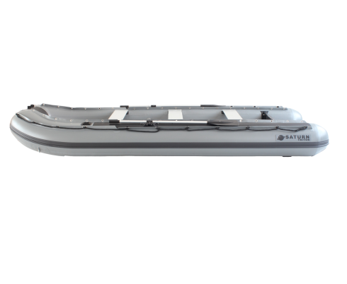 2025/2026 14' Saturn Triton Heavy-Duty Inflatable Fishing KaBoat (Dark Grey). 1.2mm Italian Suijia PVC, Leafield Inflation/Pressure-Relief Valves and More!