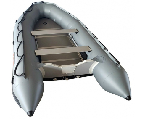 14' Saturn Inflatable Boat - Gun Metal Gray (Alum. Floor Upgrade Not Shown)