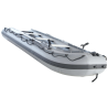 14' Saturn Heavy-Duty Fishing KaBoat (FKB430) - Dark Grey