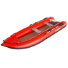 13' Saturn XL KaBoat SK385XL RED - Front Side View - (Upgraded Leafield C7 Valves Not Shown)