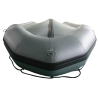 18' Saturn SD518 Inflatable Boat in Gun Metal Gray Color - Front Bottom View