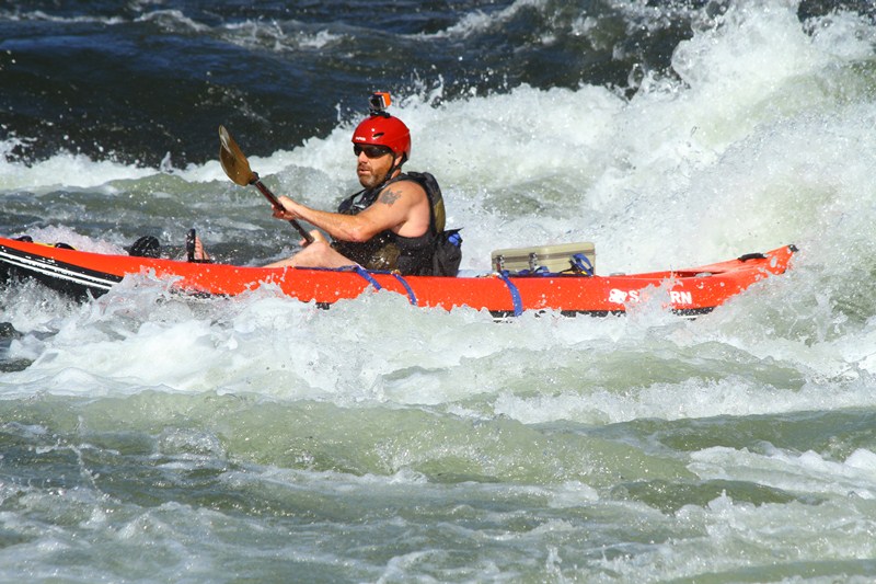 Brian Savage in the 13' WW Kayak